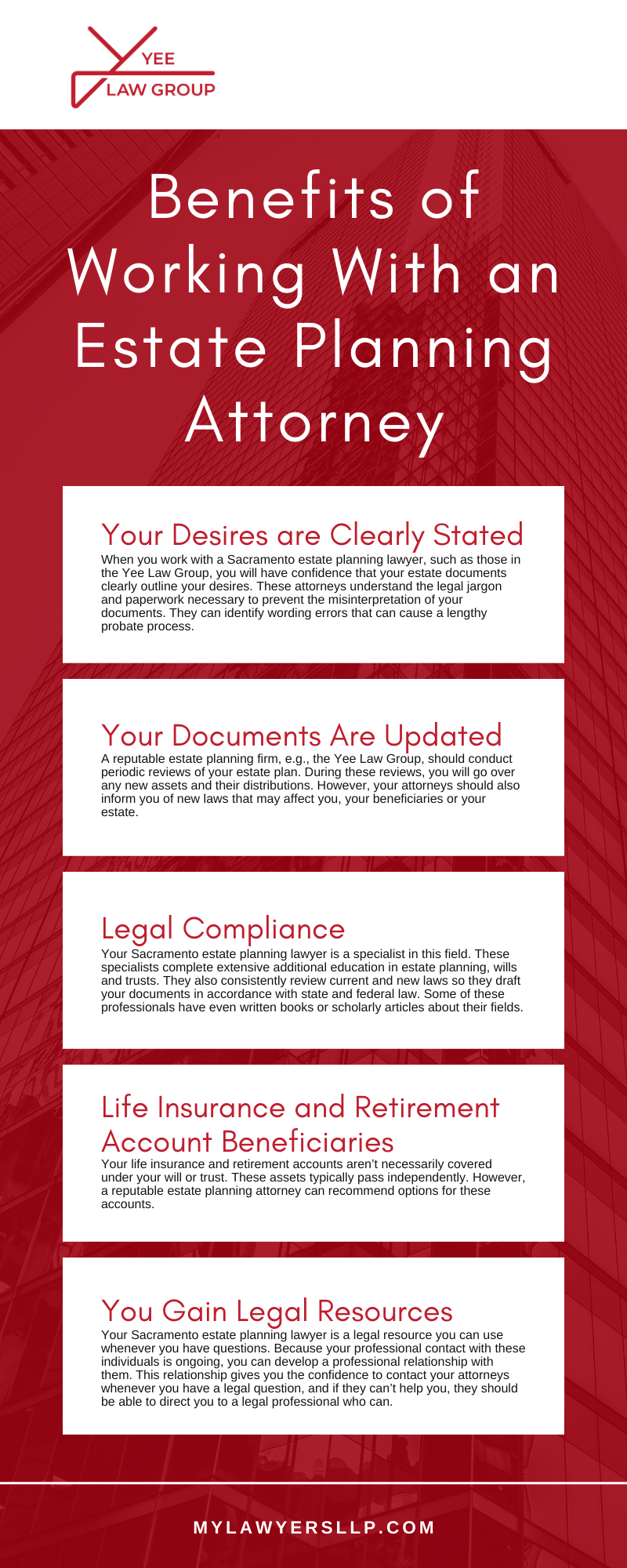 Benefits of Working With an Estate Planning Attorney Infographic