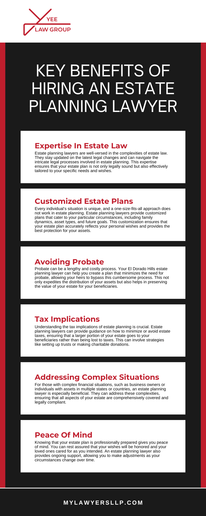 estate planning lawyer El Dorado Hills, CA Infographic